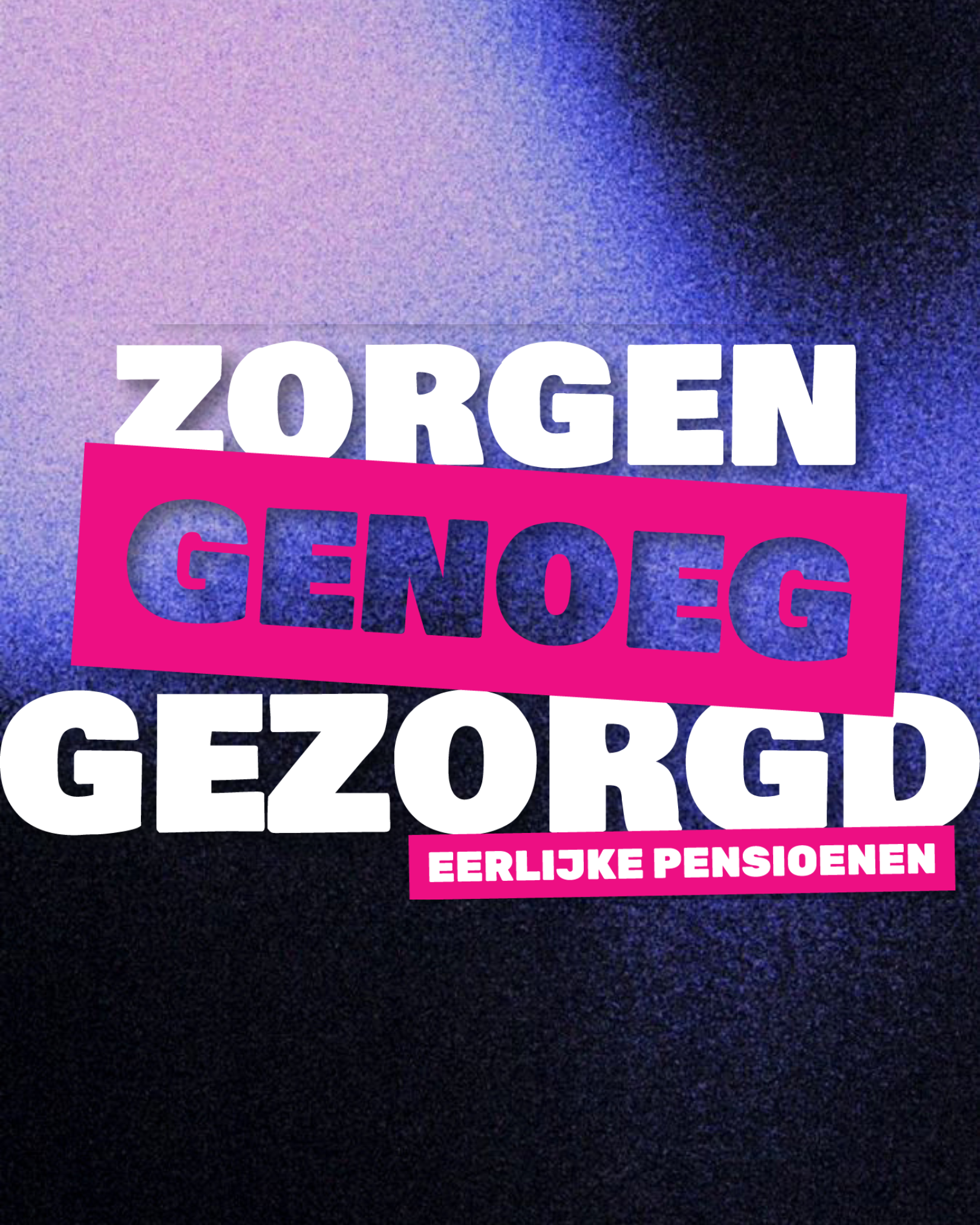 Zorgen Genoeg Gezorgd